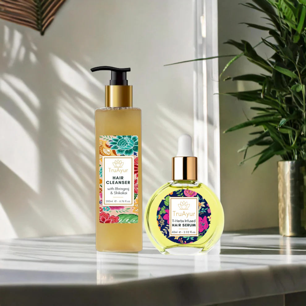 Combinación de hidratación del cabello (limpiador para el cabello y suero para el cabello)