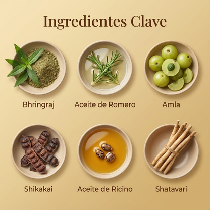 Olio Ayurvedico per il massaggio alla testa con 29 erbe per ridurre la caduta dei capelli combattere la forfora e riparare il cuoio capelluto