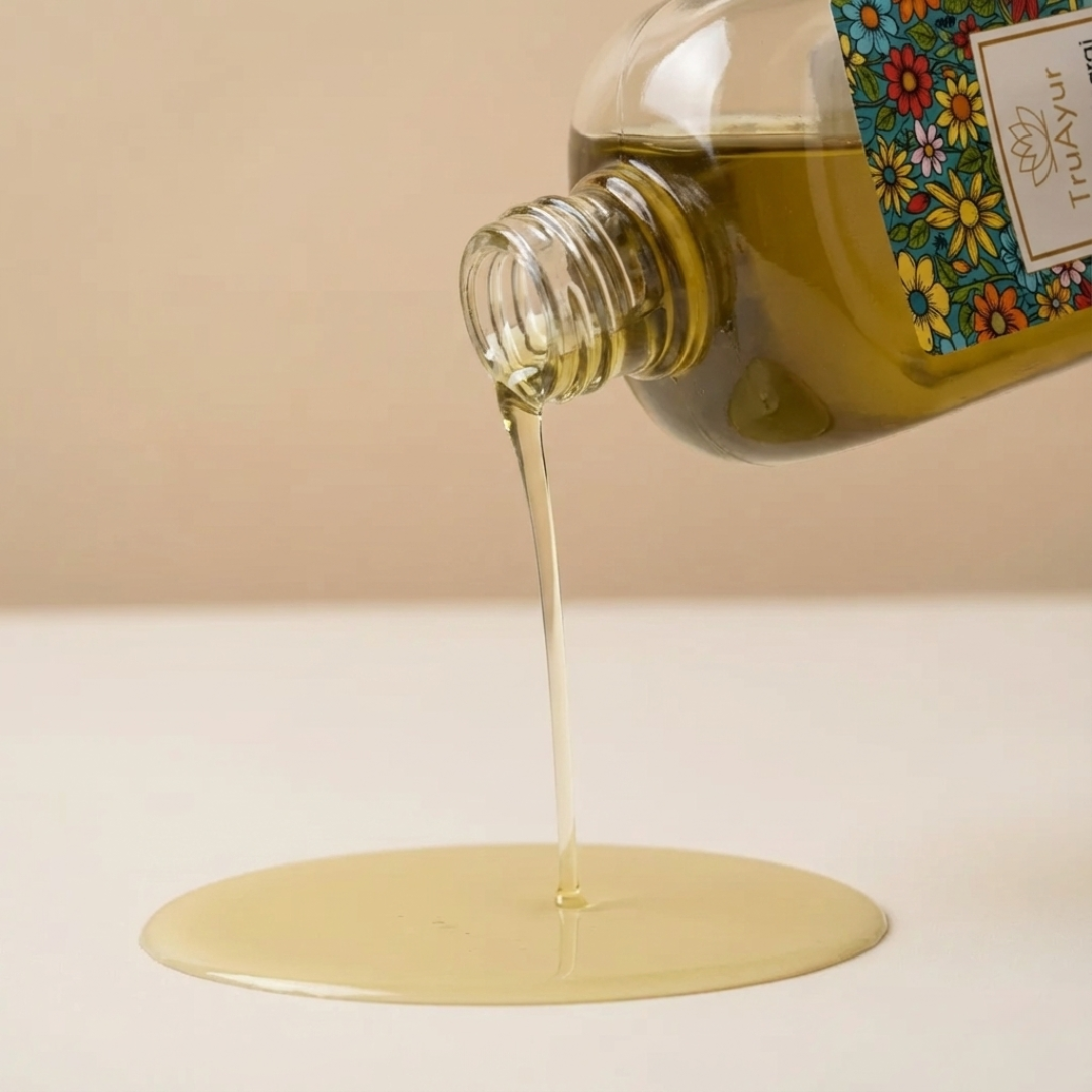 Olio Ayurvedico per il massaggio alla testa con 29 erbe per ridurre la caduta dei capelli combattere la forfora e riparare il cuoio capelluto