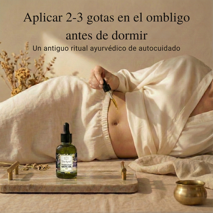 10 hierbas Aceite de ombligo para el equilibrio hormonal, una piel radiante y el equilibrio de la piel flácida, seca y con arrugas