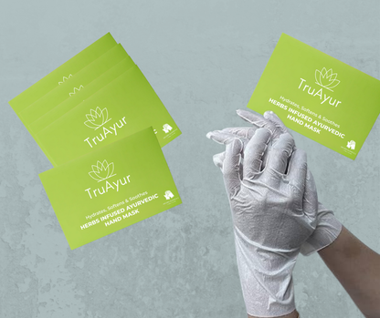 Mascarilla ayurvédica para las manos con hierbas (paquete de 2)