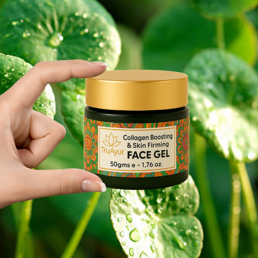 Gel facial reafirmante y estimulante del colágeno con cicatrices, aloe vera, té verde y moringa