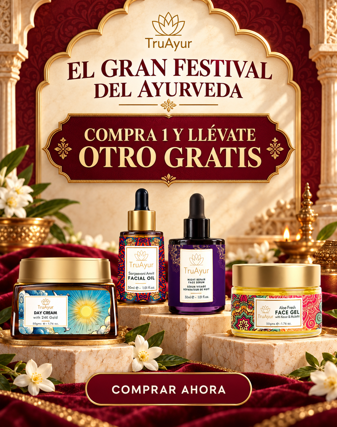 Compra 1 y llévate otro gratis en los productos individuales de TruAyur