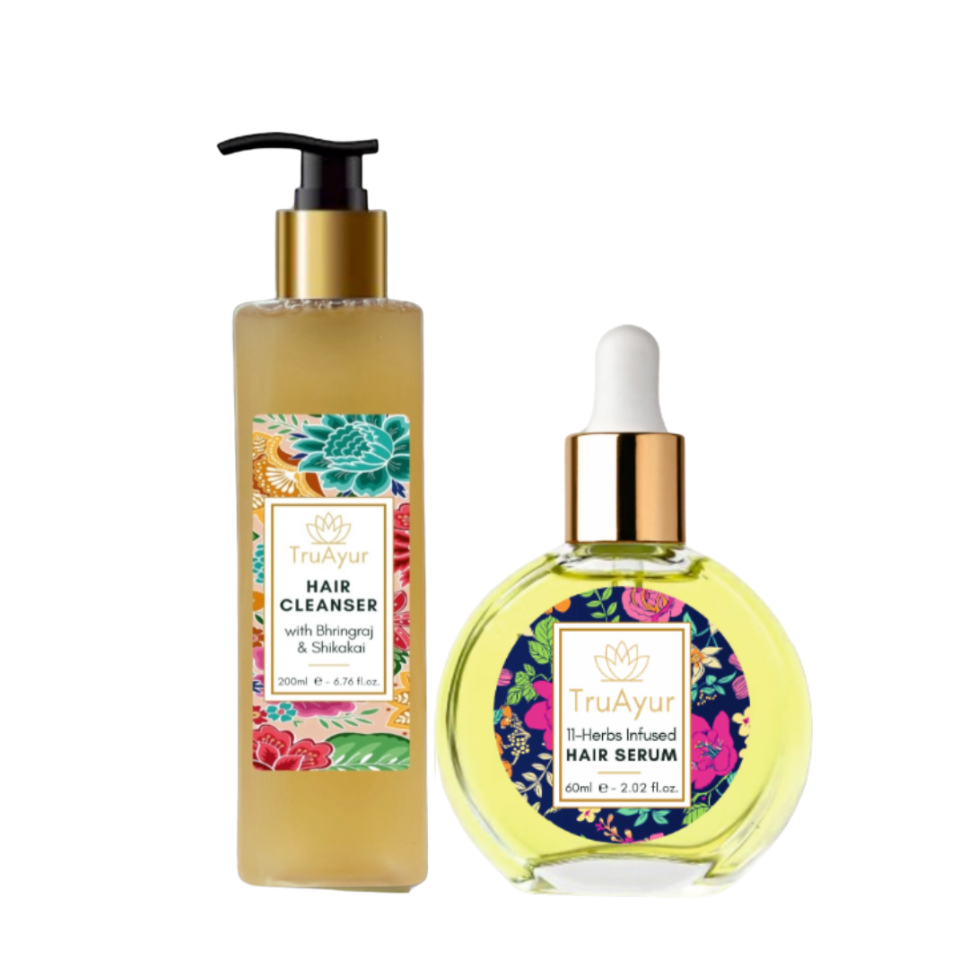 Combinación de hidratación del cabello (limpiador para el cabello y suero para el cabello)