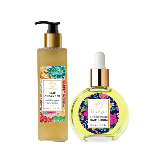 Combinación de hidratación del cabello (limpiador para el cabello y suero para el cabello)