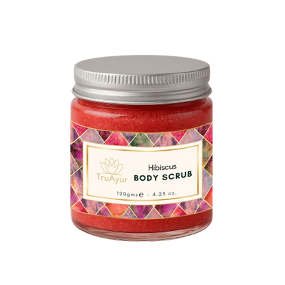 Exfoliante corporal de hibisco y rosa