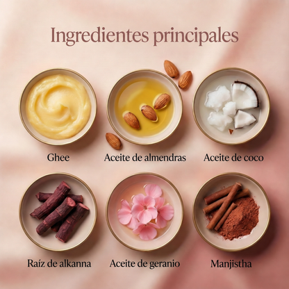 Tratamiento facial en un instante: crema limpiadora ayurvédica de ghee para masaje facial