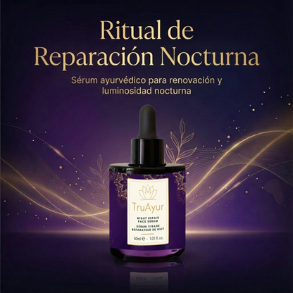 Sérum facial reparador nocturno multipéptido para un impulso de colágeno, hidratación intensa y luminosidad renovada