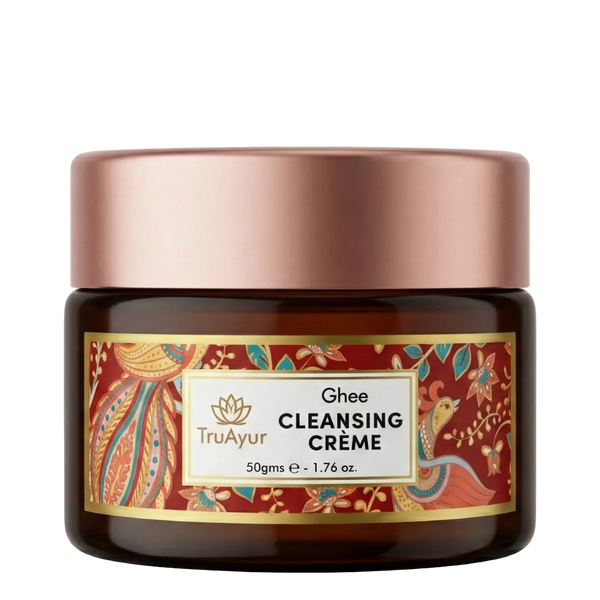 Tratamiento facial en un instante: crema limpiadora ayurvédica de ghee para masaje facial