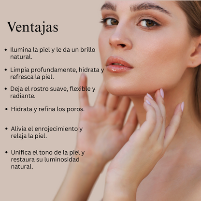 Ritual para una piel radiante (crema de día de oro de 24 quilates y limpiador facial)