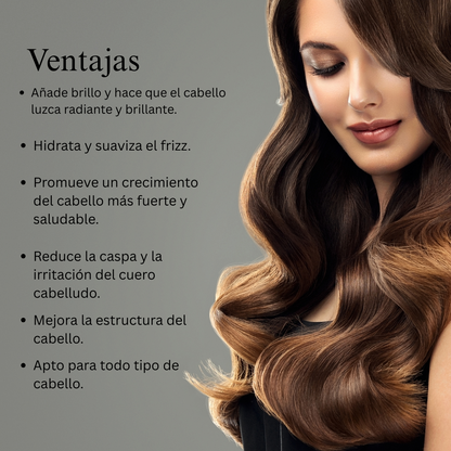 Aceite de suero capilar ayurvédico con 11 hierbas para un cabello más fuerte, encrespado domado y brillo radiante