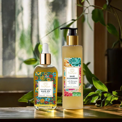 Combinación de reparación y revitalización del cabello (limpiador para el cabello y aceite para el cabello)