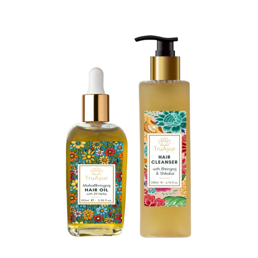 Combinación de reparación y revitalización del cabello (limpiador para el cabello y aceite para el cabello)