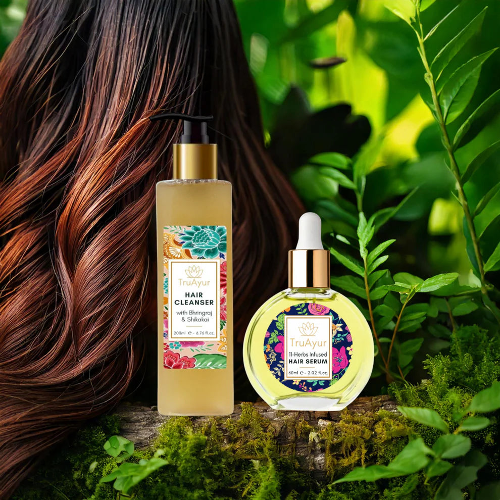 Combinación de hidratación del cabello (limpiador para el cabello y suero para el cabello)