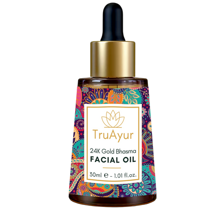 Oro 24K Aceite Facial Ayurvédico Iluminador Anti-Pigmentación
