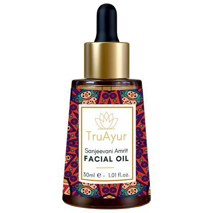 Aceite Facial Noche Anti-Aging Ayurvédico con Aceite de Bakuchi, Dátiles y Lichi