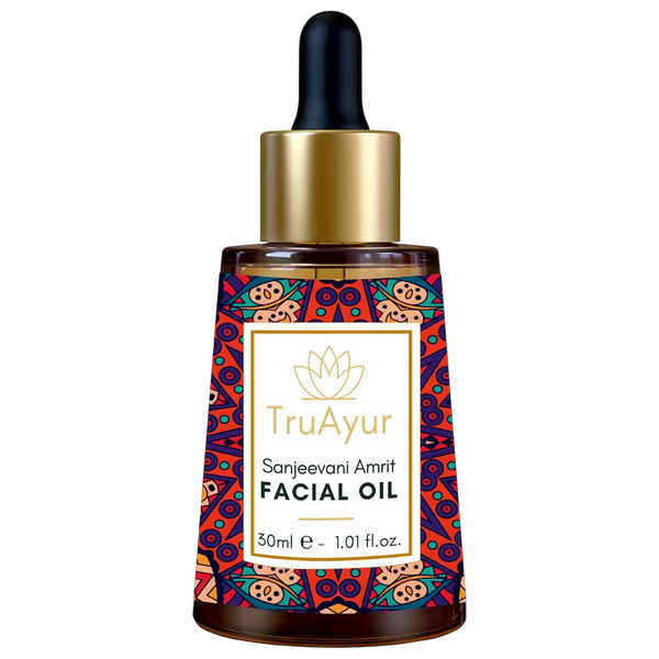 Aceite Facial Noche Anti-Aging Ayurvédico con Aceite de Bakuchi, Dátiles y Lichi